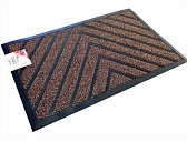 картинка Коврик придверный с ворсом на резиновой основе 45*75СМ кофе/24шт — Великий Путь