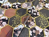 картинка Клеенка ПВХ без основы "ФЛЕР/"FLER" 0,2мм 1,37*20м мод.DHX5-D38-03 — Великий Путь